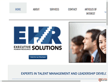Tablet Screenshot of executivehrsolutions.com
